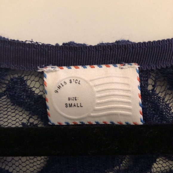 Blue Mesh Top - Picture 3 of 6